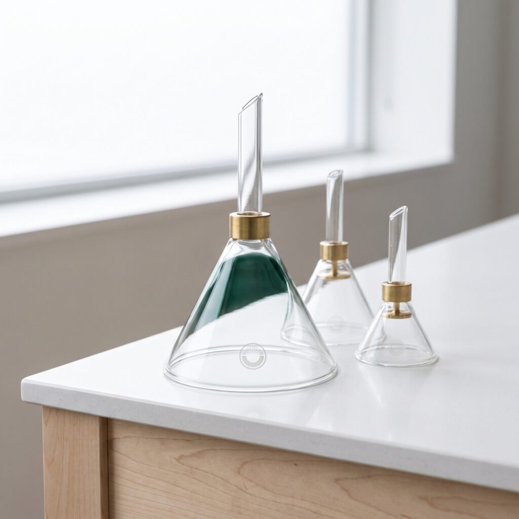 Borosil Glass Funnel Set